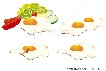 eggs sunny side up, ovum, spawn