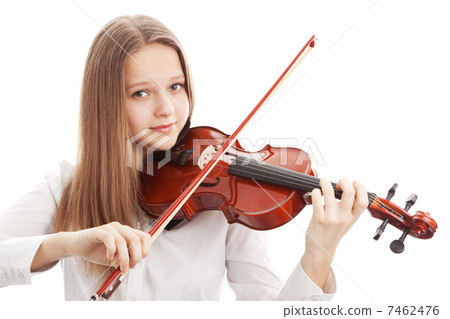 图库照片: violinist