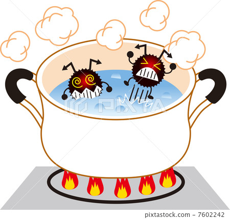 stock illustration become heated boil boiling