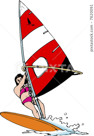 windsurfing, maritime, wave