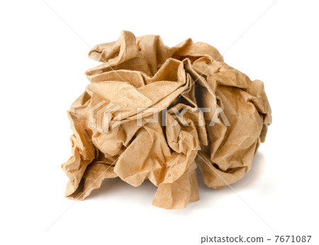 图库照片: crumpled paper