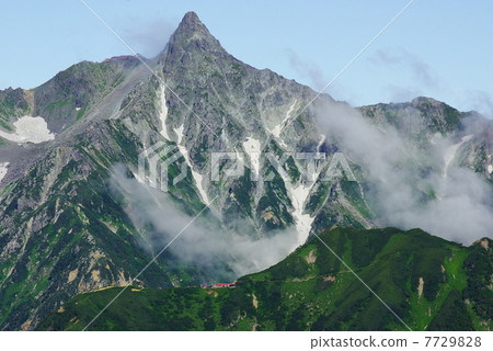 图库照片: 北阿尔卑斯 飞騨山脉 日本阿尔卑斯山脉