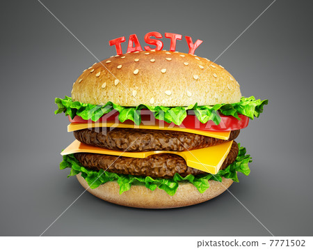 图库插图: hamburger