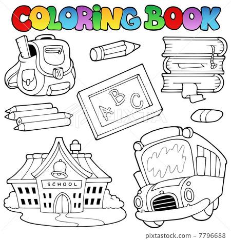 coloring book school collection 1 7796688