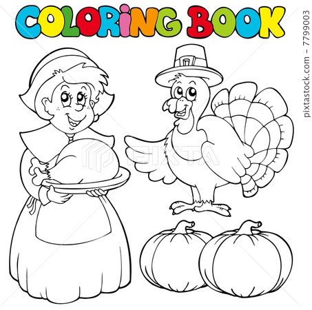 coloring book thanksgiving theme