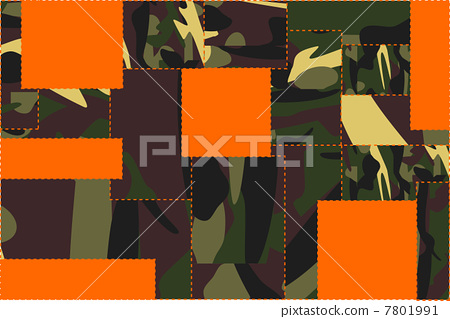 stock illustration: camouflage, vector, vectors