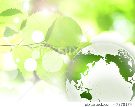 stock illustration: ecology, ecosystem, globe