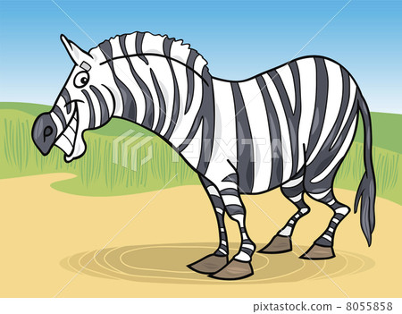 cartoon zebra