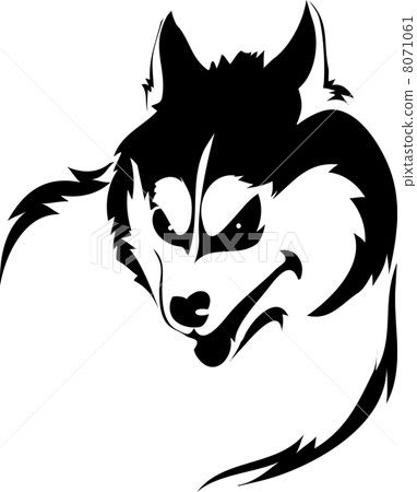 snarling wolf