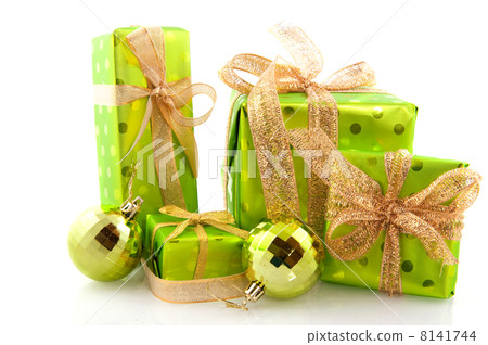 green christmas presents
