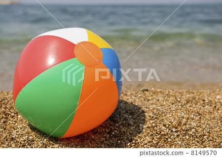 图库照片: colorful beach ball