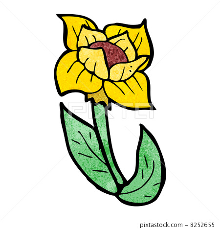 图库插图: cartoon flower