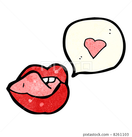 插图素材: sexy cartoon lips