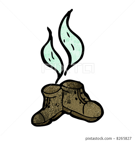 图库插图 smelly old boots cartoon