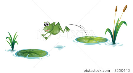 插图素材: a jumping frog