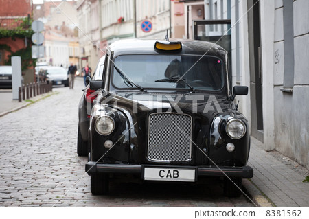 图库照片: cab black car