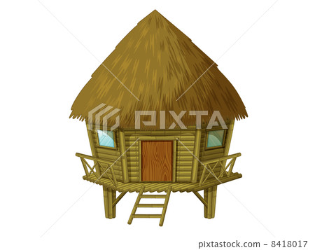 图库插图: isolated hut