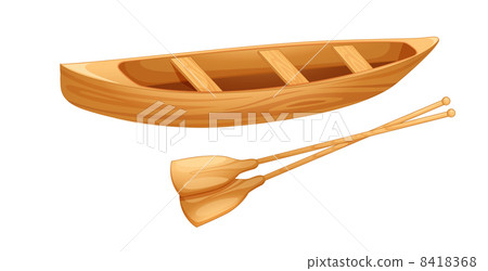 交通工具_交通 船_游艇 独木舟 插图 canoe on white 首页 插图 交通