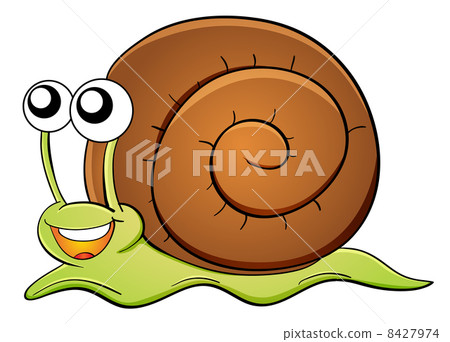 插图素材: snail cartoon