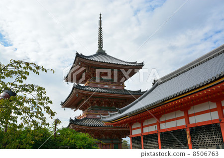 图库照片: 清水寺(三重塔·共市)