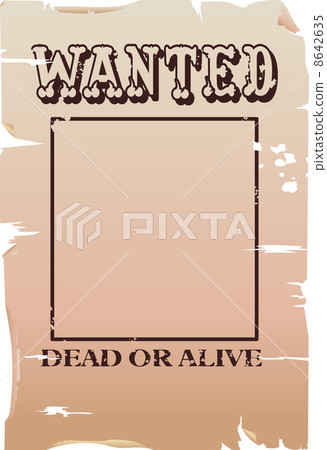 插图素材: wanted poster illustration