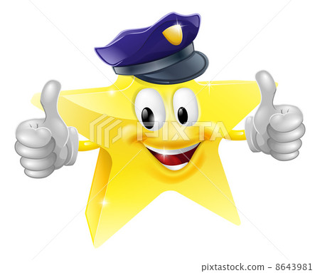 star policeman cartoon
