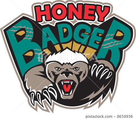 honey badger mascot front 8658936