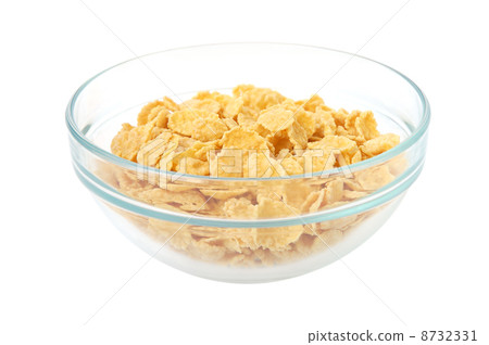 图库照片: cereal flakes breakfast
