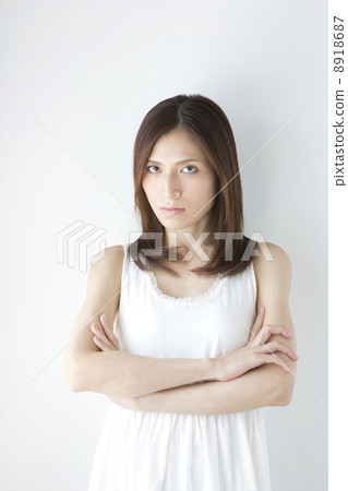 图库照片: 一个愤怒的女人