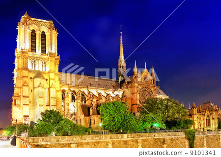 notre dame de paris cathedral.paris. france.