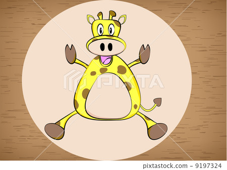 图库插图: giraffe cartoon vector illustraion