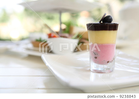 图库照片: panna cotta