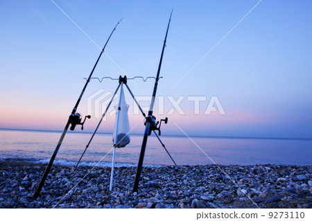 图库照片: fishing pole