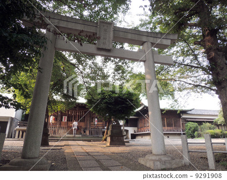 图库照片 冰川神社 鸟居 鸟居门