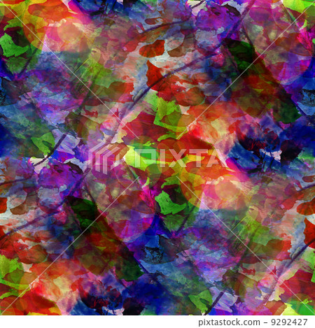 Sunlight Purple Green Seamless Cubism Abstract Stock Illustration