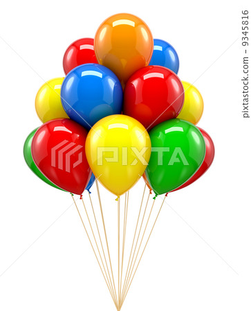 插图素材: red ballon for party, birthday