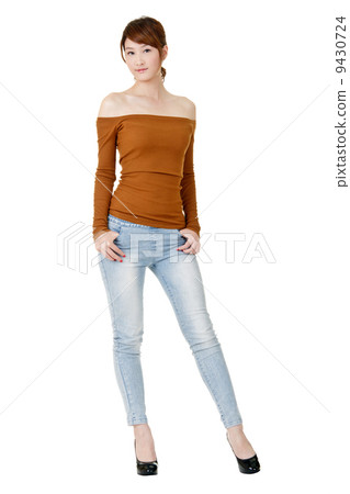 图库照片: attractive young woman
