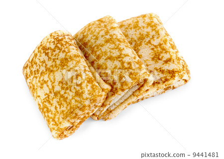 fried pancakes isolated