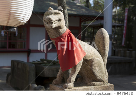 图库照片: 伊纳里神社狐狸