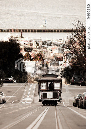 图库照片: san francisco cable car