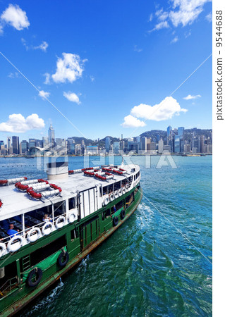 图库照片: victoria harbor of hong kong