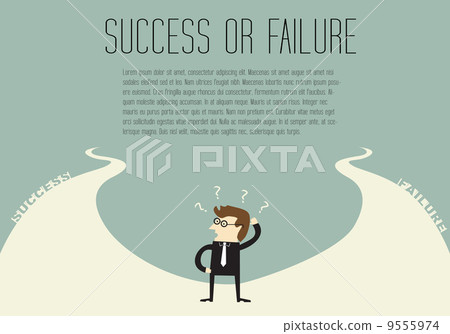 插图素材: success or failure