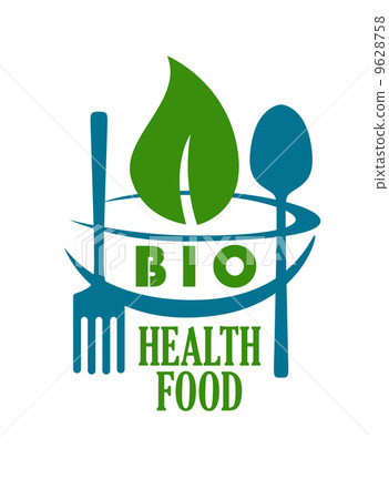 图库插图: bio health food icon