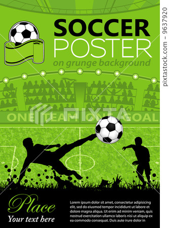 illustration : soccer poster