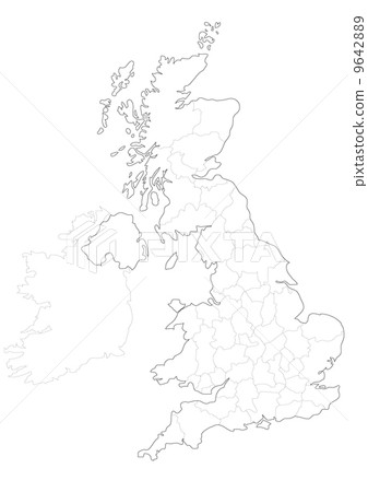 illustration : britain, english countryside, cartography