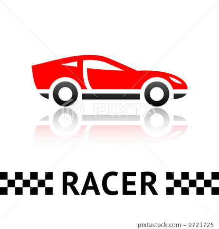 插图素材: race car symbol