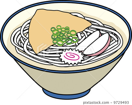 插图素材: 面条用油炸豆腐