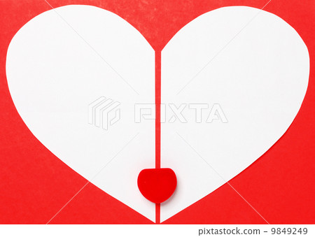 red valentines day background with heart and gift box