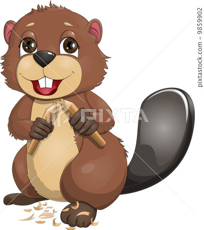 插图素材: beaver