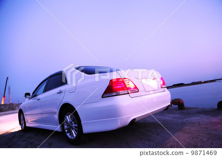 carriage/traffic car sedan photo luxury sedania 【evening glow】